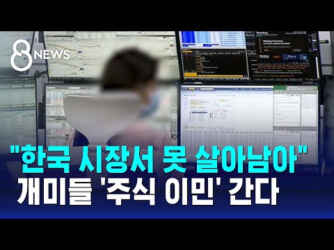 "한국 시장서 못 살아남아"…개미들 '주식 이민' 간다 / SBS 8뉴스